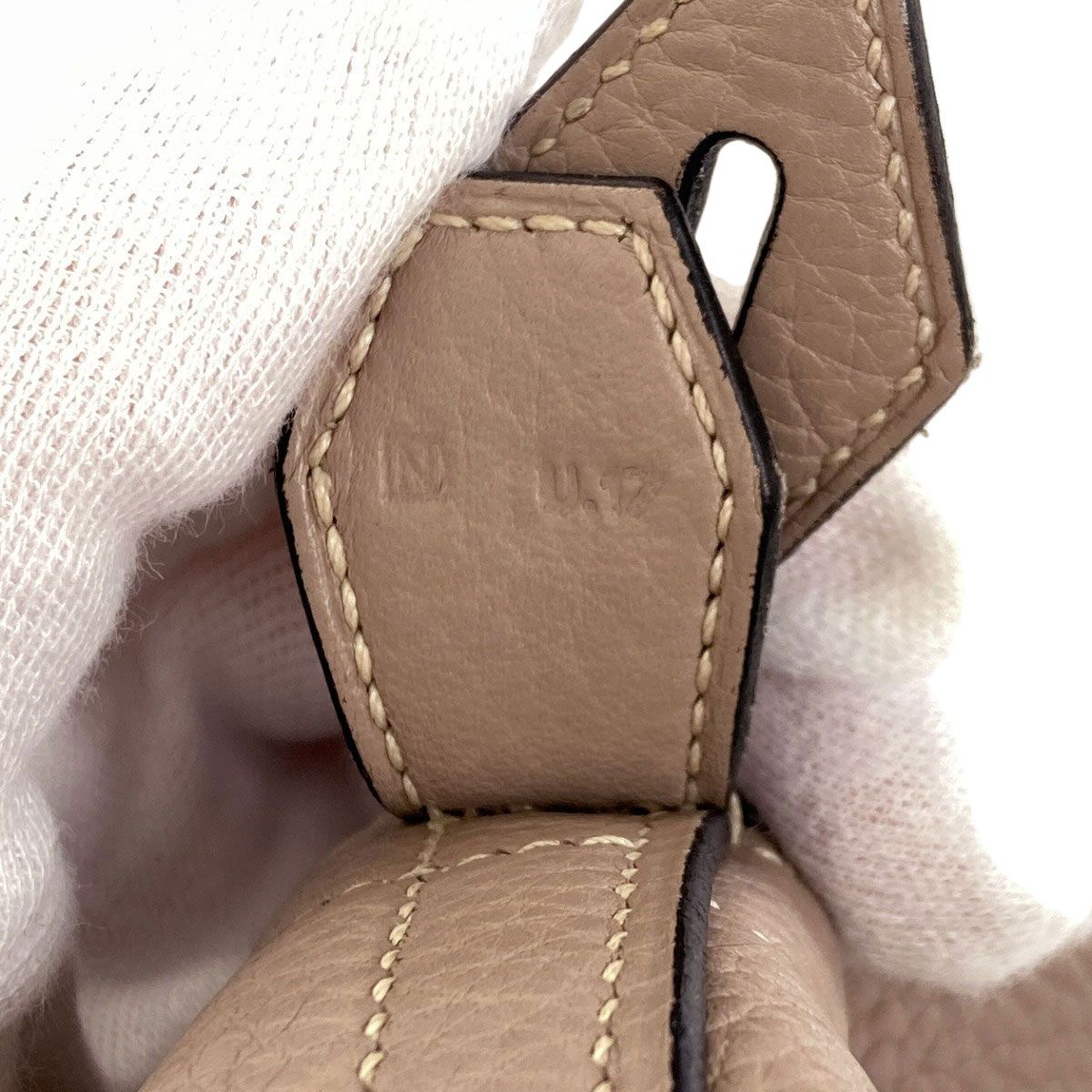 Hermes Bolide 31 Tourtiere Silver Handbag Taurillon Clemence — view 7