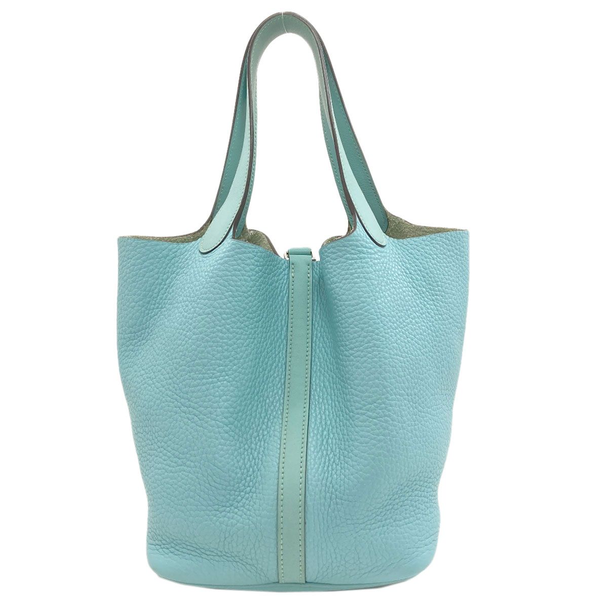 Hermes Picotin Lock Touch MM Silver Handbag Taurillon Clemence — view 2
