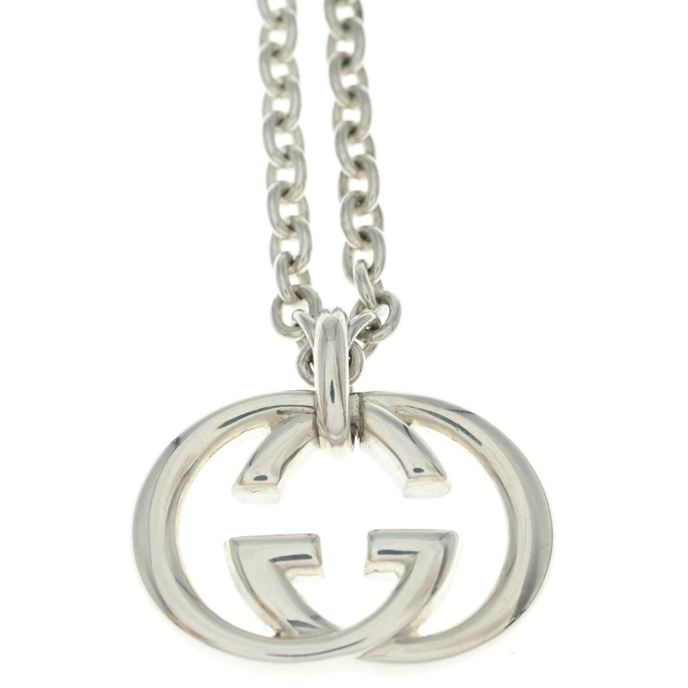 Gucci Interlocking Chain Necklace Silver — view 3