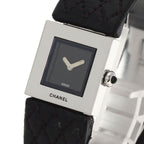 Chanel Quilted Watch SS Leather — view 3