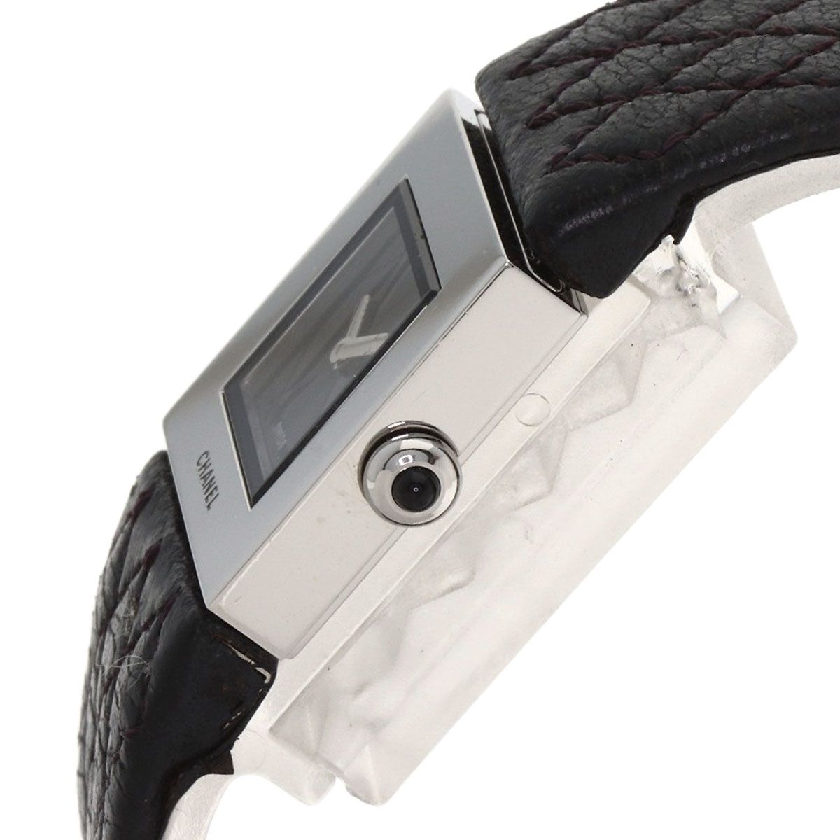 Chanel Quilted Watch SS Leather — view 5
