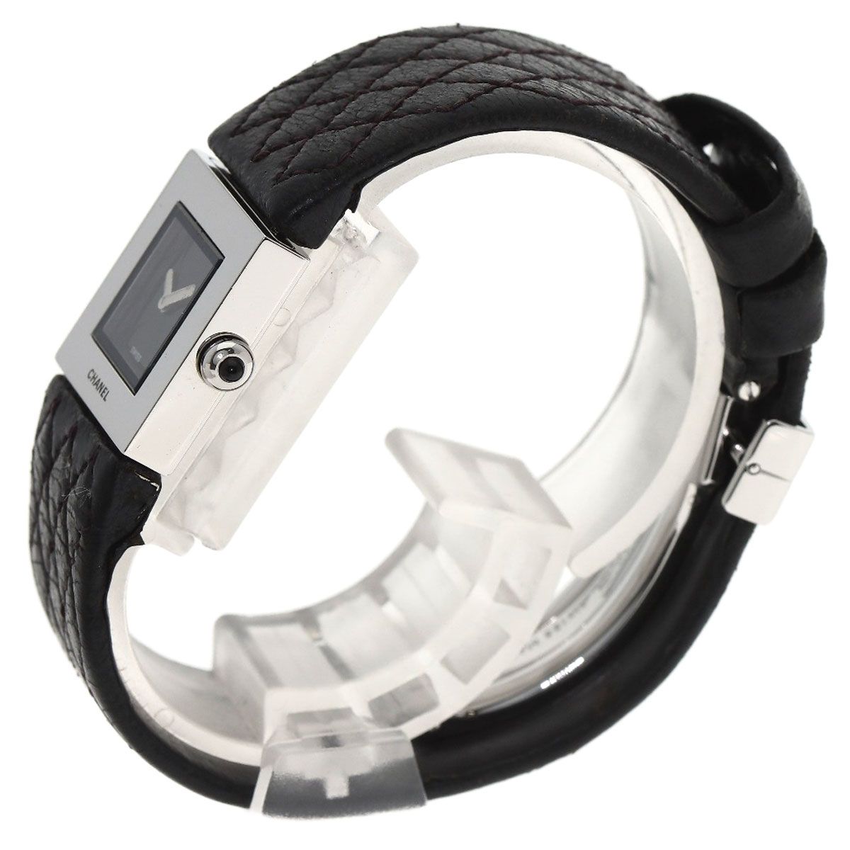 Chanel Quilted Watch SS Leather — view 2