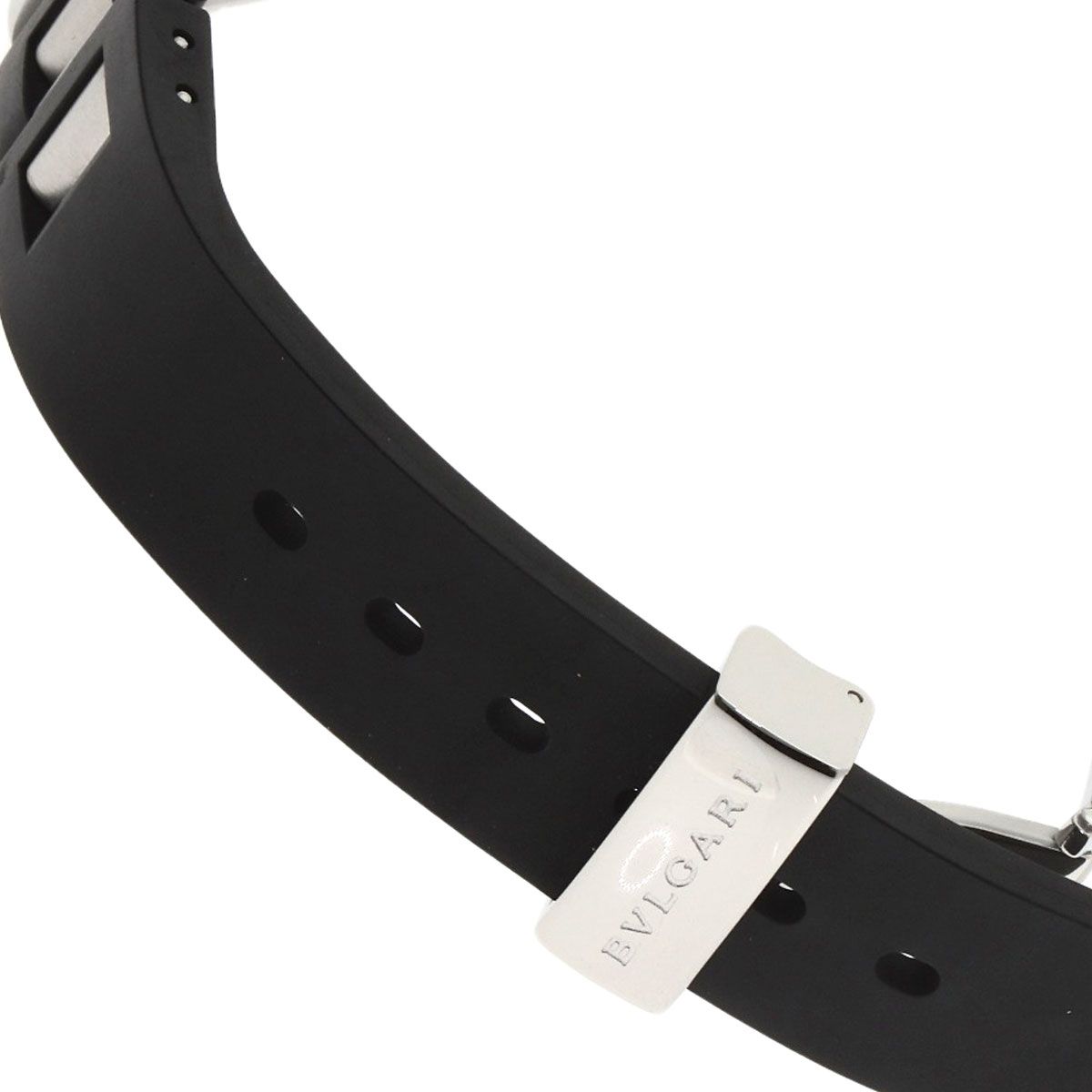 Bvlgari Rettangolo Watch SS Rubber — view 9