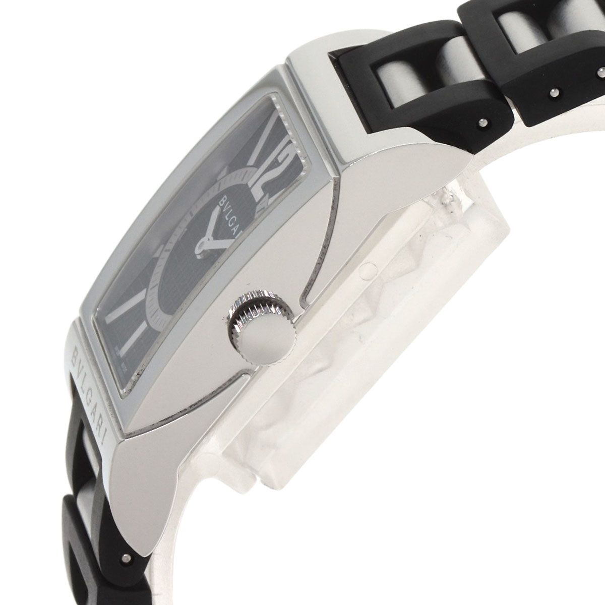 Bvlgari Rettangolo Watch SS Rubber — view 5