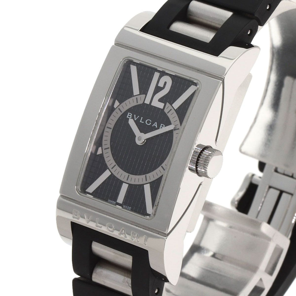Bvlgari Rettangolo Watch SS Rubber — view 3