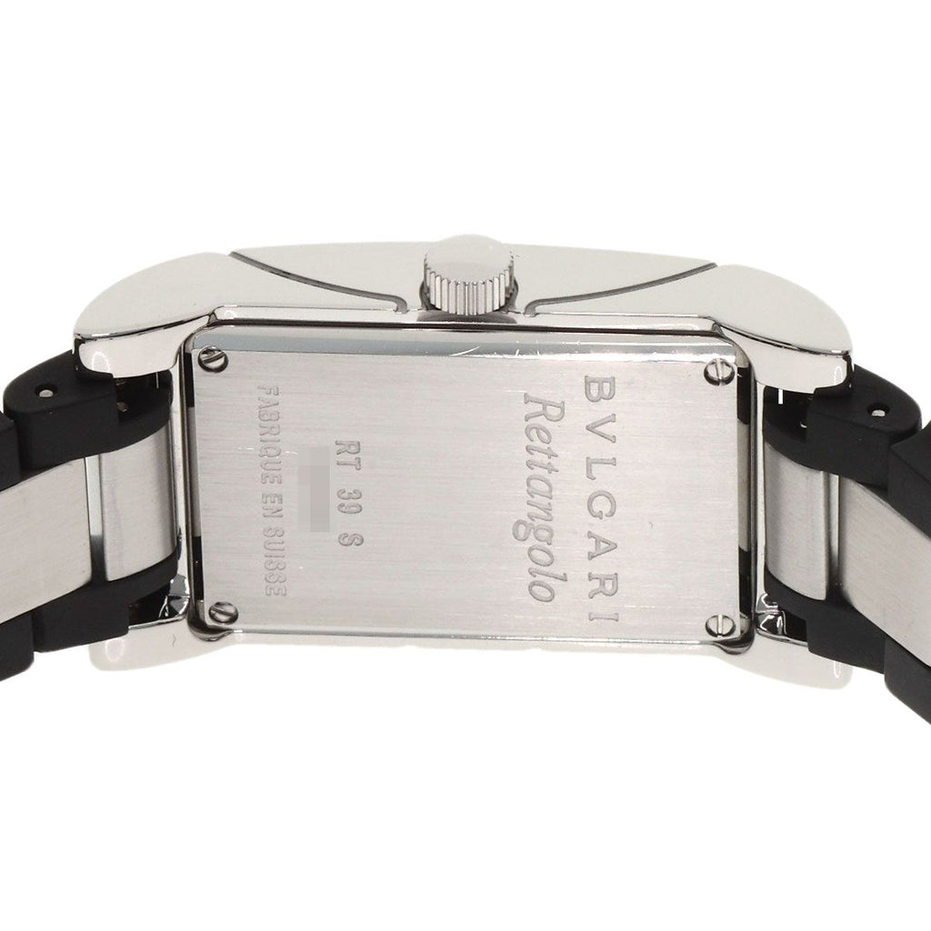 Bvlgari Rettangolo Watch SS Rubber — view 7