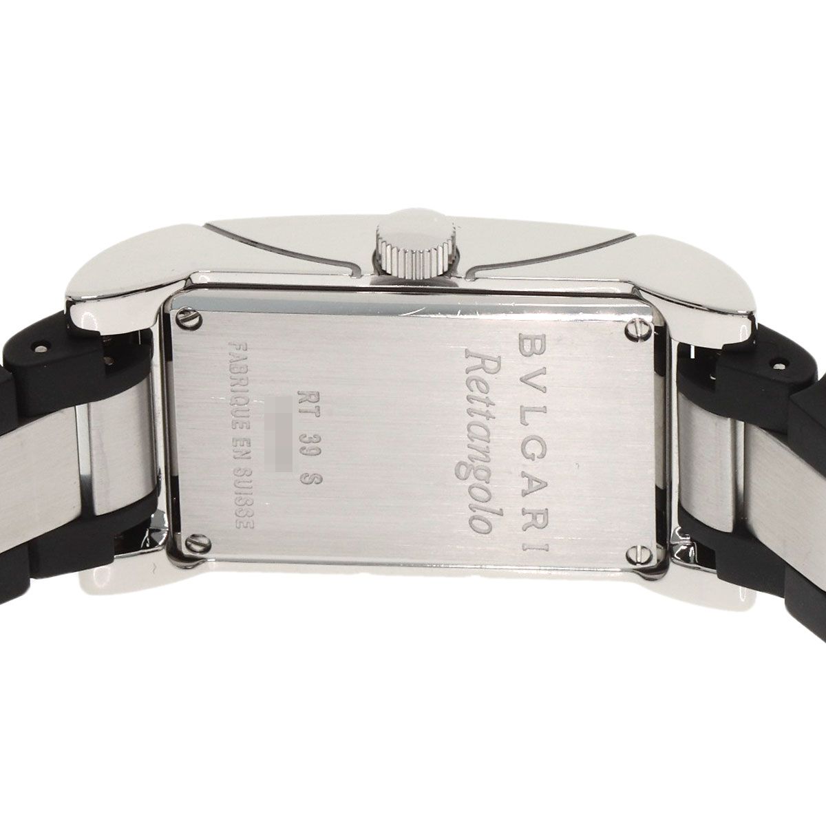 Bvlgari Rettangolo Watch SS Rubber — view 7