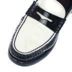 Saint Laurent Paris le Loafer Penny Slippers Patent le Shoes Black White — view 6
