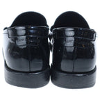 Saint Laurent Paris le Loafer Penny Slippers Patent le Shoes Black White — view 3