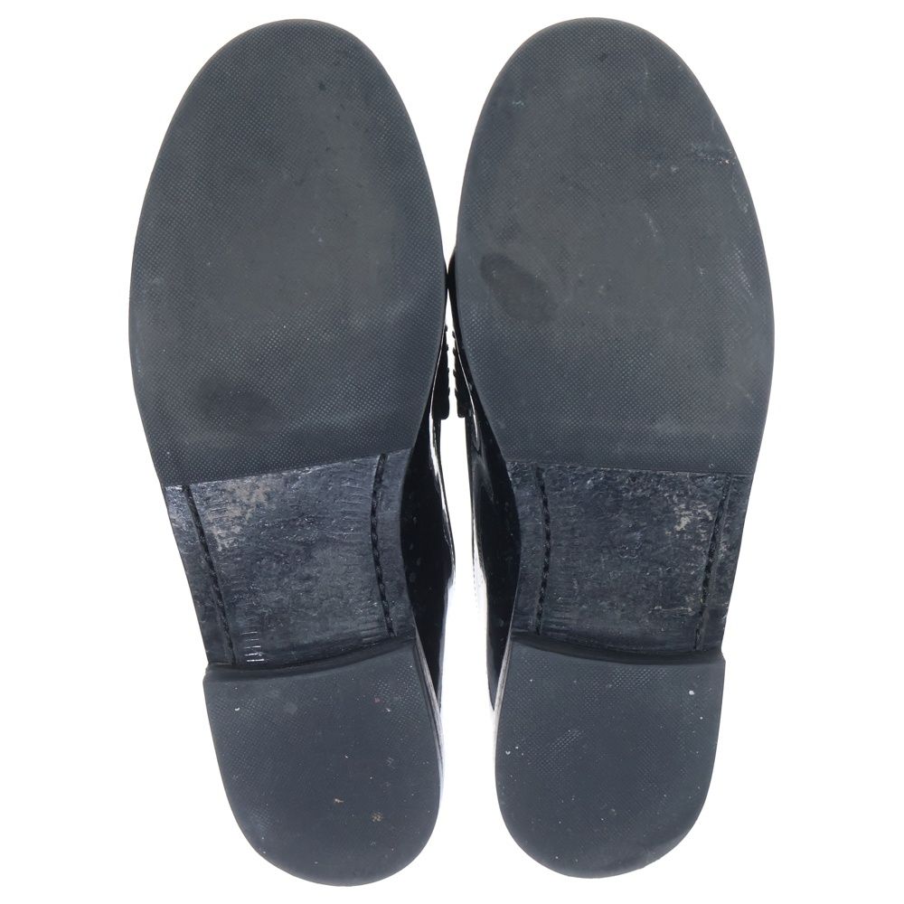 Saint Laurent Paris le Loafer Penny Slippers Patent le Shoes Black White — view 5