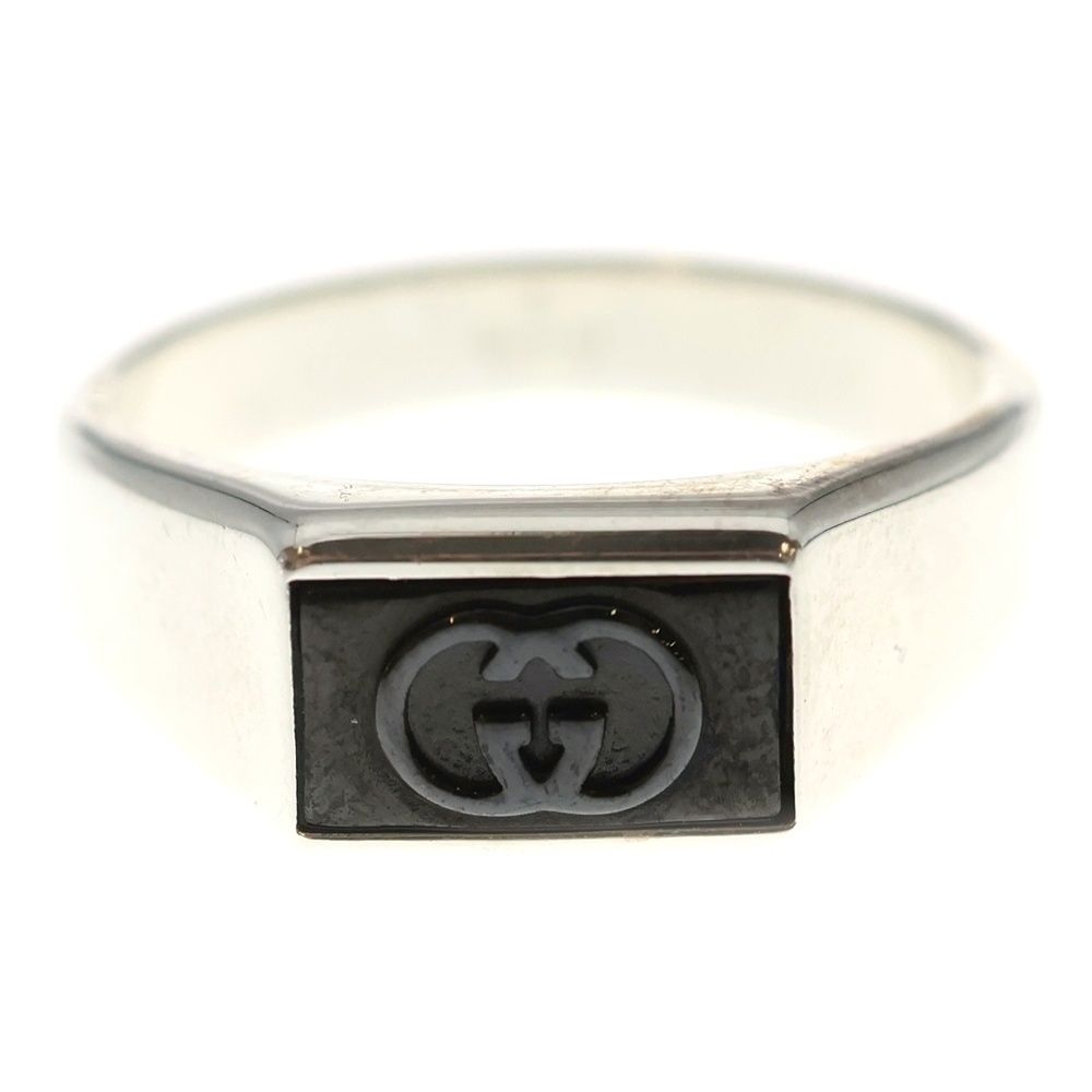 Gucci Interlocking Signet Ring Silver — view 5