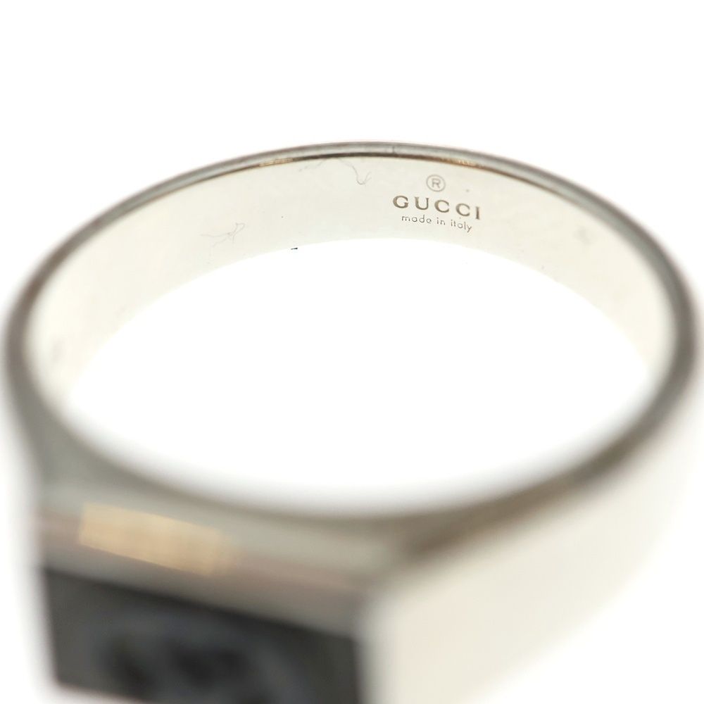 Gucci Interlocking Signet Ring Silver — view 6