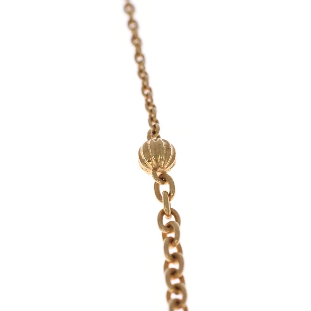 Gucci Blanc D Interlocking Drop Pearl Necklace Gold — view 6