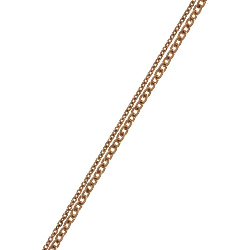 Gucci Blanc D Interlocking Drop Pearl Necklace Gold — view 4