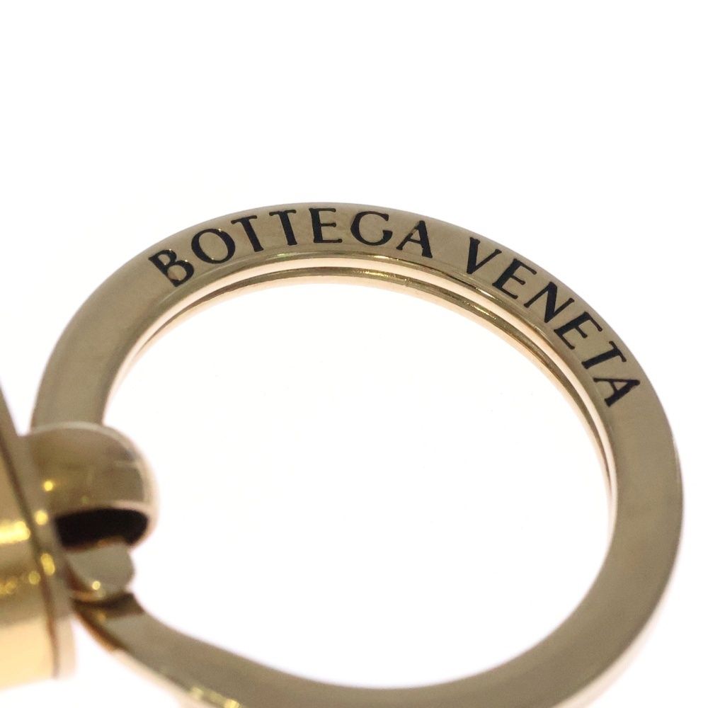 Bottega Veneta Intresio Leather Key Holder Gold — view 5