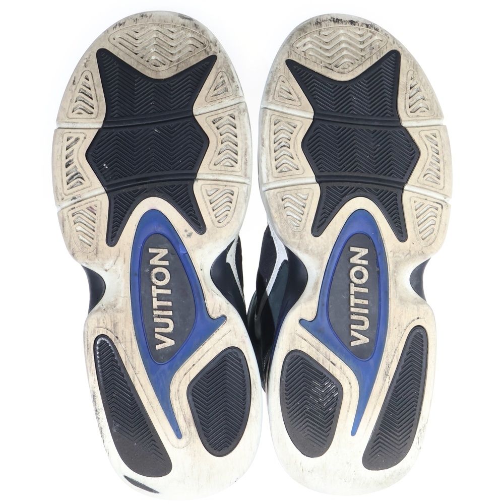 Louis Vuitton LV Treille Fabric High Cut Sneakers Black White — view 5