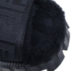 Fendi Fflogo Sole Shearling Sandals Black — view 6