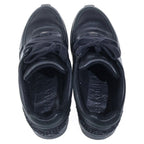 Chanel Leather Tweet Sneakers CC Logo Silver Black — view 4