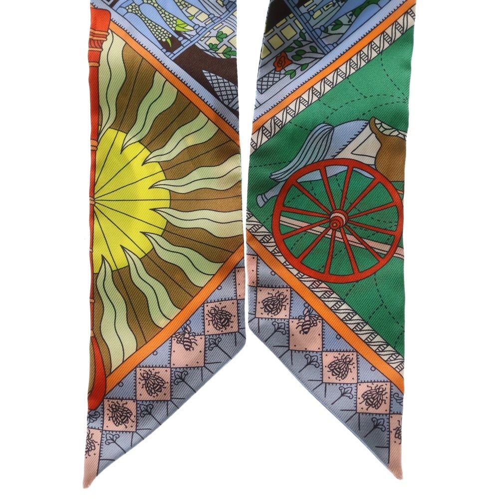 Hermes Scarf Twilly Object de Curiosity Silk Multicolor — view 3