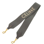 Celine Jacquard Short Strap Canvas Leather Gray — view 3