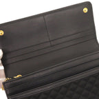 Prada Quilted Nylon Leather Black Wallet — view 7