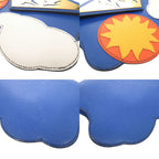 Hermes Limited Sun Cloud Courchevel Blue France Gold Handbag — view 4