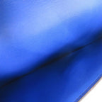Hermes Limited Sun Cloud Courchevel Blue France Gold Handbag — view 6