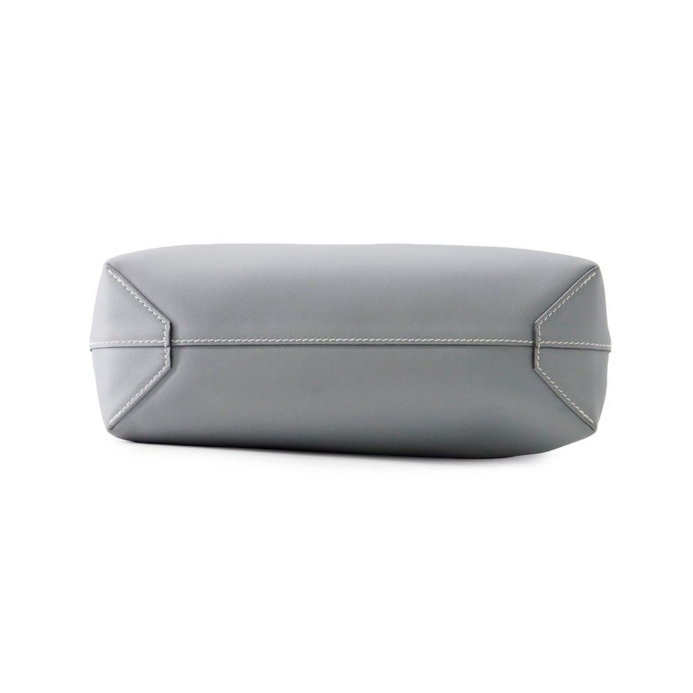 Hermes Tote Neo Double Sens 28 Gris Perle Pouchier Swift Reversible — view 4