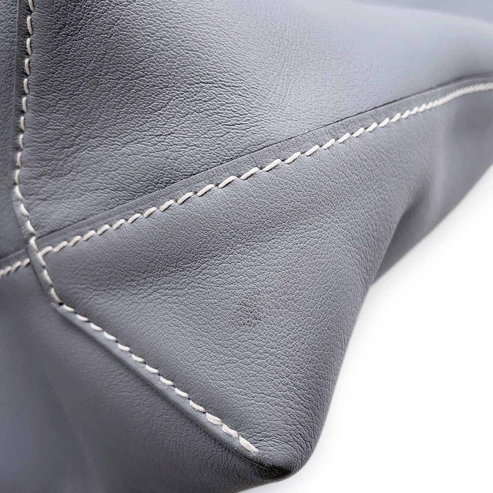 Hermes Tote Neo Double Sens 28 Gris Perle Pouchier Swift Reversible — view 9