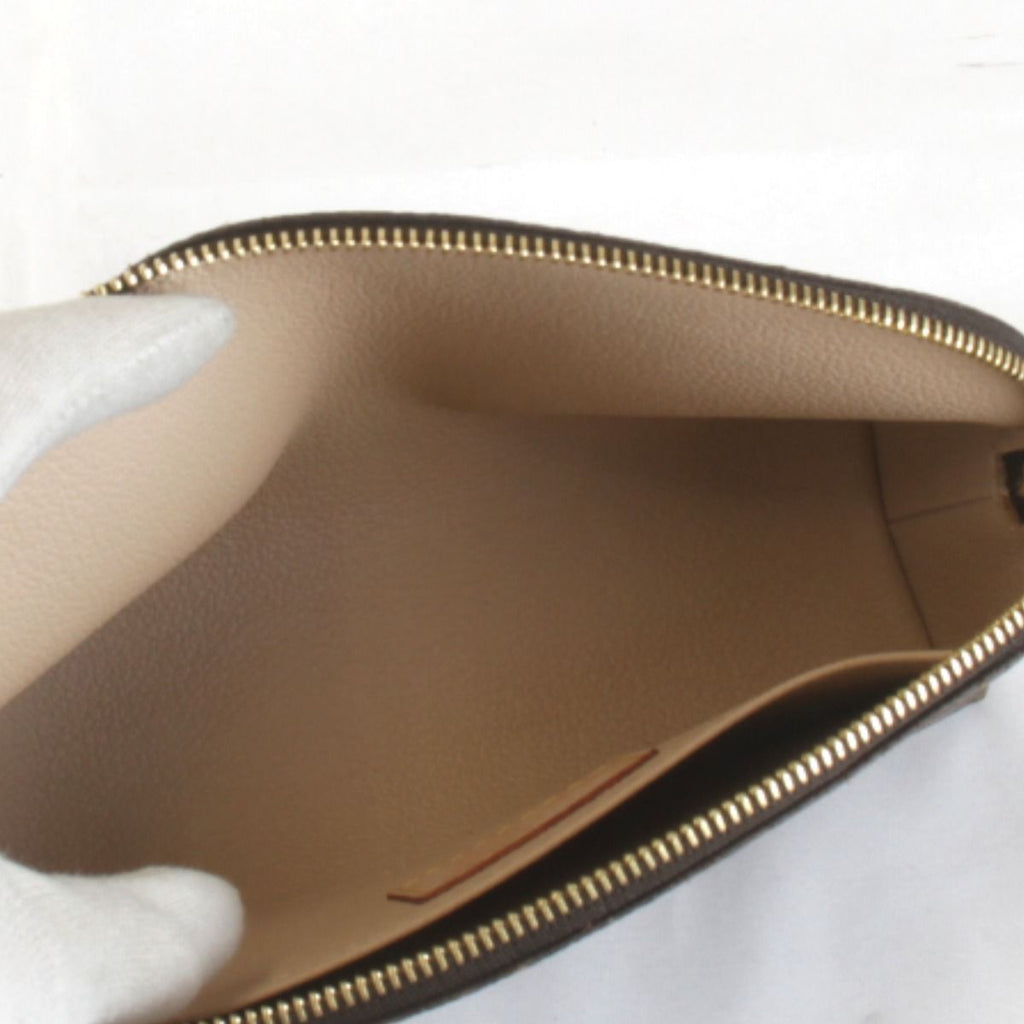 Louis Vuitton Pochette Cosmetic PM Makeup Pouch Monogram Canvas Brown — view 8