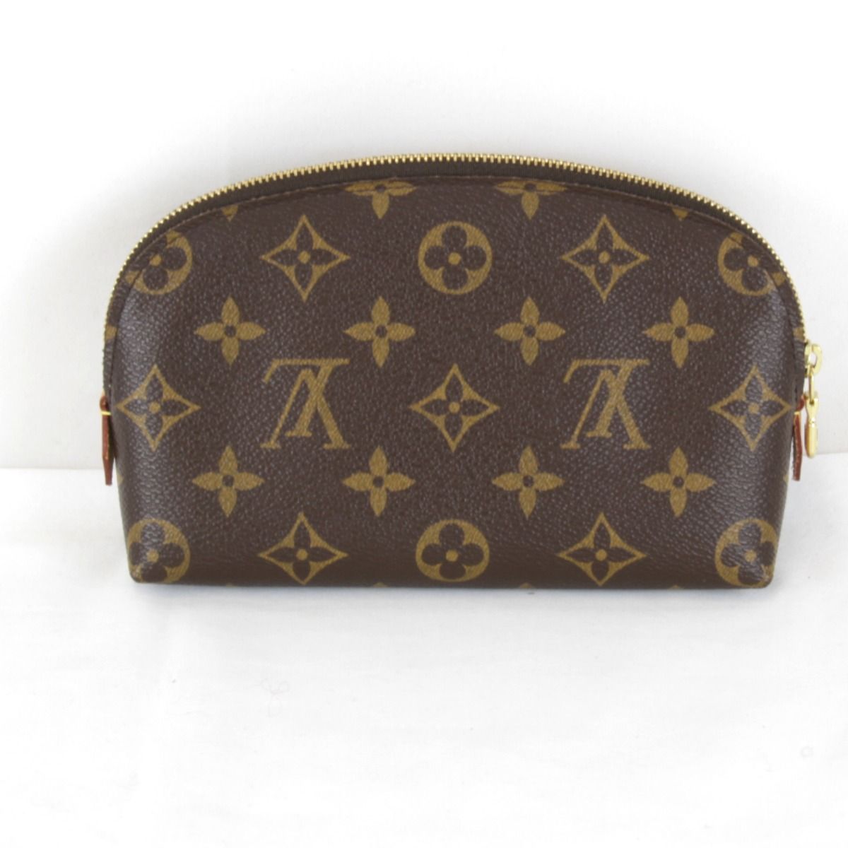 Louis Vuitton Pochette Cosmetic PM Makeup Pouch Monogram Canvas Brown — view 2