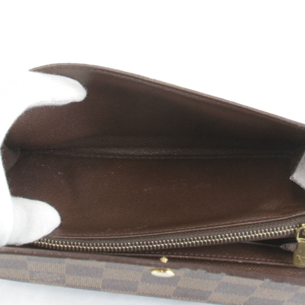 Louis Vuitton Portefeuille Sarah Wallet Damier Canvas Brown — view 8