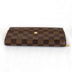 Louis Vuitton Portefeuille Sarah Wallet Damier Canvas Brown — view 6