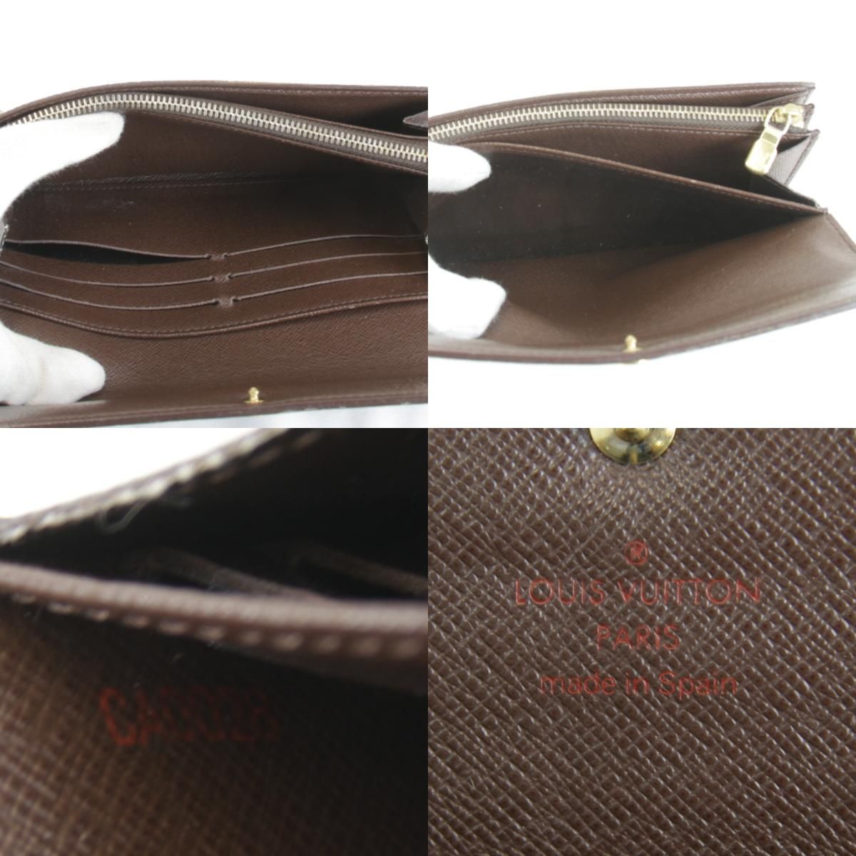Louis Vuitton Portefeuille Sarah Wallet Damier Canvas Brown — view 9
