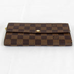 Louis Vuitton Portefeuille Sarah Wallet Damier Canvas Brown — view 5