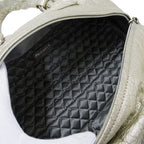 Chanel Bag Handbag Wild Stitch Leather Champagne Gold Silver Handheld Quilted — view 5