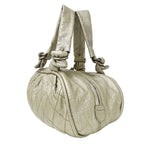 Chanel Bag Handbag Wild Stitch Leather Champagne Gold Silver Handheld Quilted — view 4