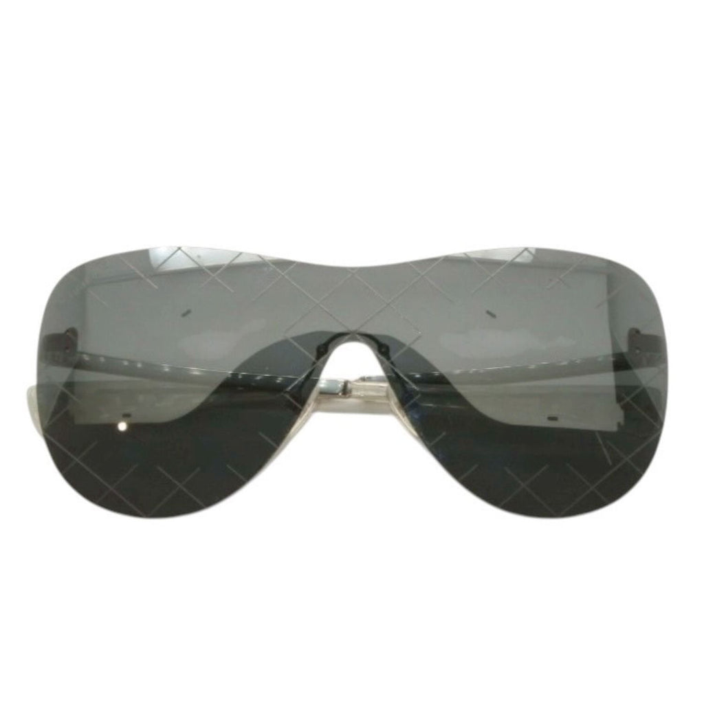 Chanel Rimless Sunglasses Eyewear CC Logo Black