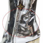 Louis Vuitton Silhouette Line Ankle Boots Metallic Floral Print Short Leather — view 9