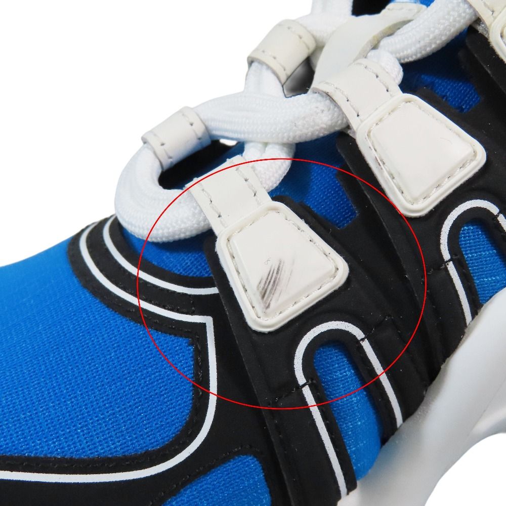 Louis Vuitton Low Cut Sneakers Shoes 34.5 Blue Black Green White — view 7