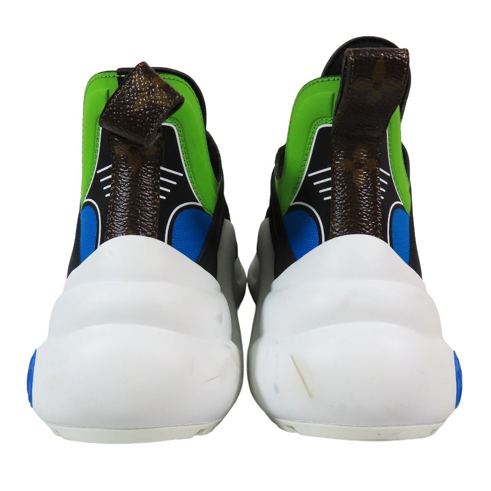 Louis Vuitton Low Cut Sneakers Shoes 34.5 Blue Black Green White — view 3