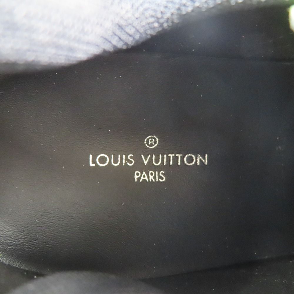 Louis Vuitton Low Cut Sneakers Shoes 34.5 Blue Black Green White — view 6