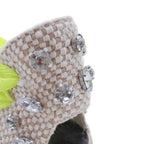 Loewe Paula S Ibiza Crystal Ribbon Espadrilles Sandals 37 Neon Yellow — view 7