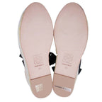Loewe Paula S Ibiza Crystal Ribbon Espadrille Sandals Wedge Sole 38 Black — view 4