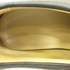 Hermes Epsom Leather Slip on Loafers Shoes Buckle 42.5 Black — view 8