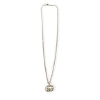 Gucci Polished Interlocking Chain Necklace Pendant Silver — view 2
