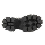 Prada 714 Monolith Brushed Leather Thick Sole Studded Loafers Lace Up Shoes — view 5