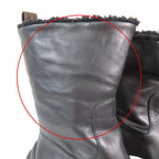 Louis Vuitton LV Akrite Line Boa Boots Shoes Leather 35 Black White Blue — view 8
