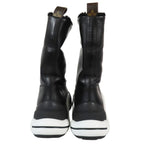 Louis Vuitton LV Akrite Line Boa Boots Shoes Leather 35 Black White Blue — view 2