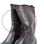 Louis Vuitton LV Akrite Line Boa Boots Shoes Leather 35 Black White Blue — view 7